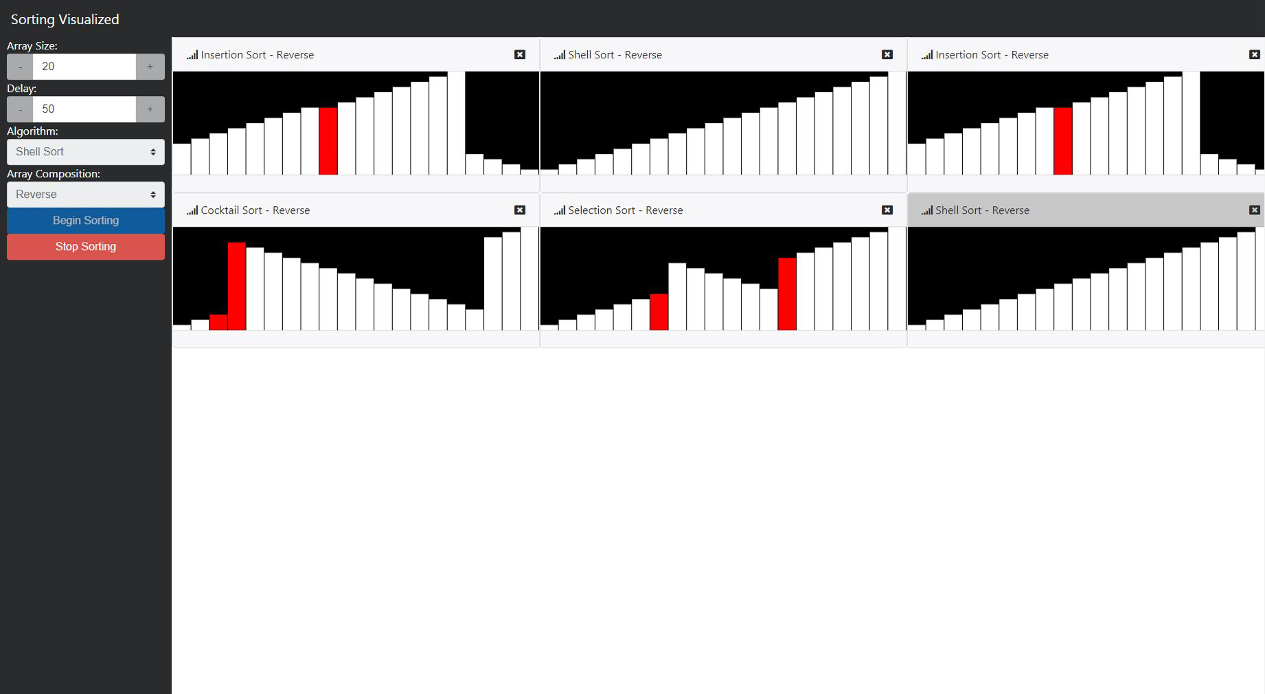 Sorting Algorithms Visualized